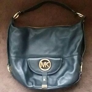 Black leather Michael Kors purse