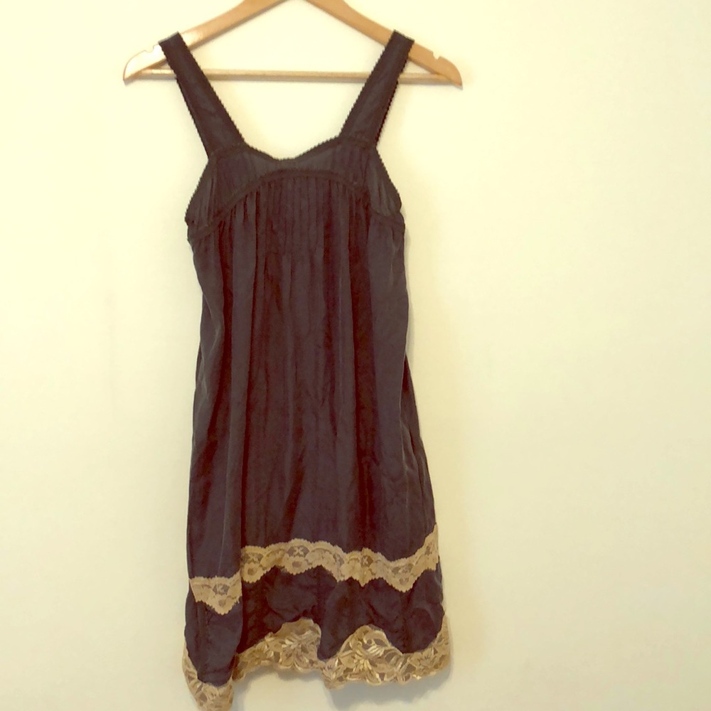 Urban outfitters green silk slip