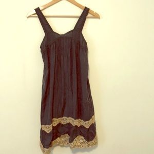 Urban outfitters green silk slip