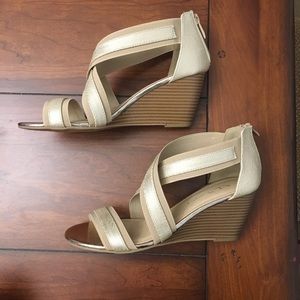 CL by Chinese Laundry Nia Snake-Gore Wedges