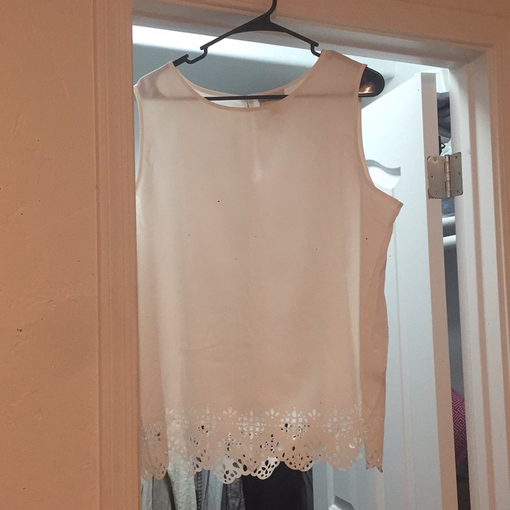 Lace chiffon blouse