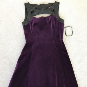 Karen Millen purple velvet dress
