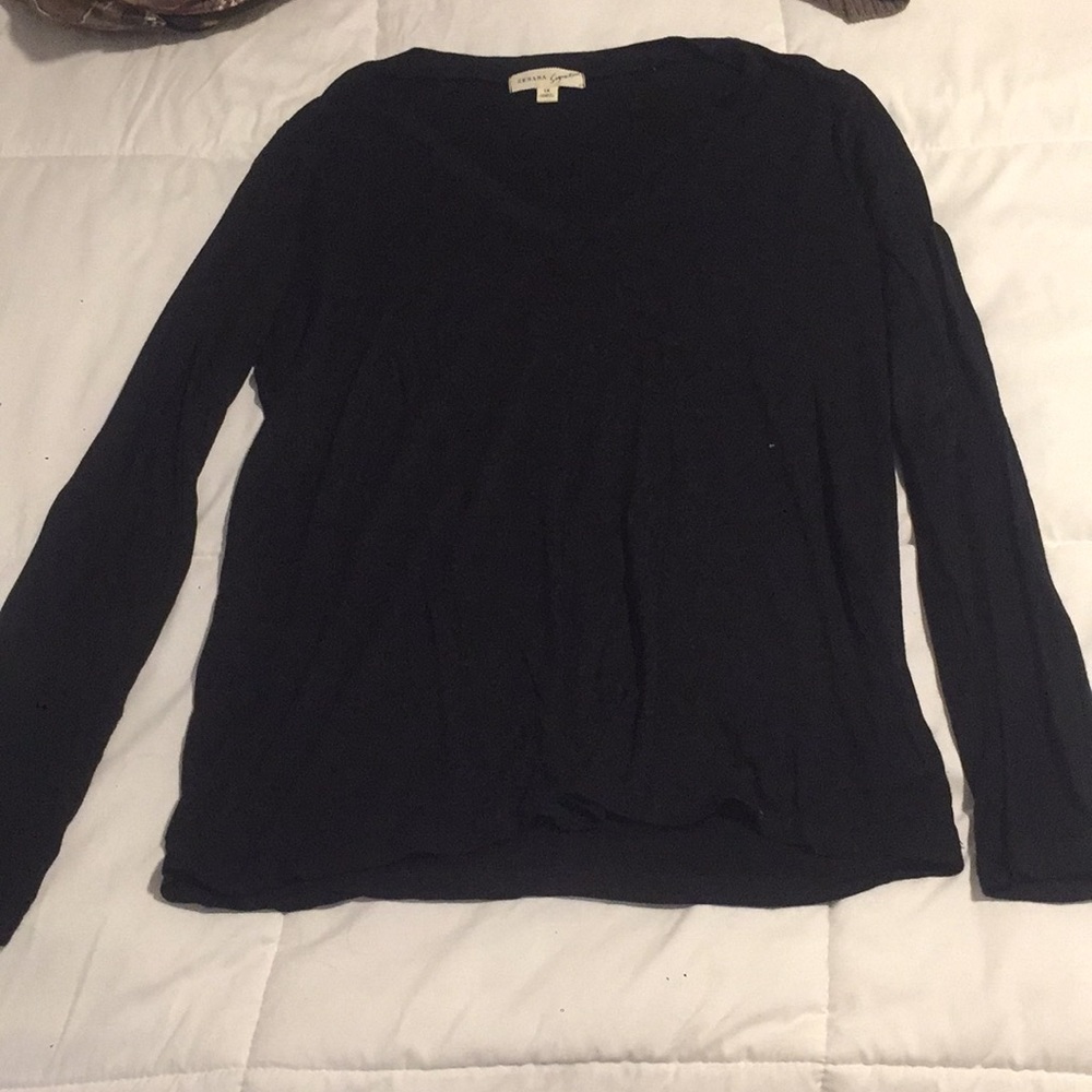 Black v-neck