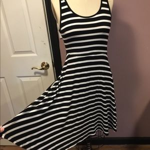 Old Navy Dresses - Black & white striped tank skater dress Old Navy Dresses - Black & white striped tank skater dress