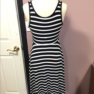 Old Navy Dresses - Black & white striped tank skater dress Old Navy Dresses - Black & white striped tank skater dress