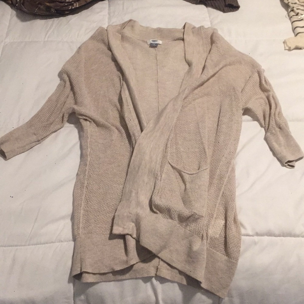 Tan cardigan