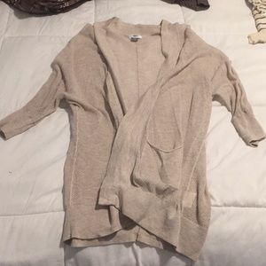 Tan cardigan