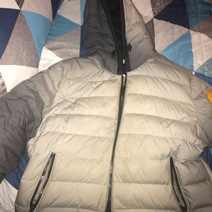Moncler / Off white Coat and Hat size 6