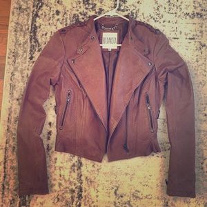 BB Dakota genuine brown leather jacket