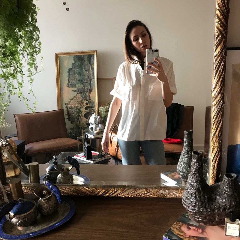 COS button down tee