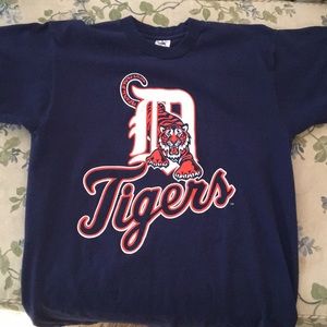 VINTAGE Detroit Tigers t shirt navy oversized