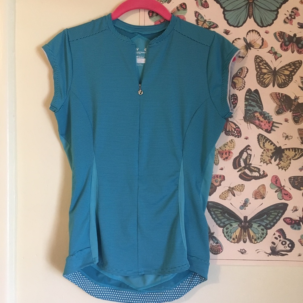 Blue Bontrager Cycling Jersey