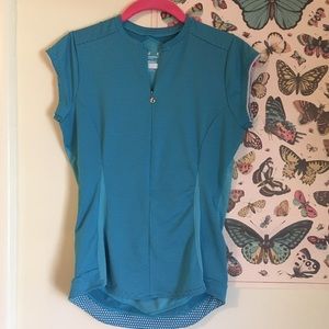 Blue Bontrager Cycling Jersey