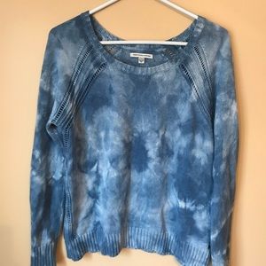 American eagle blue tie dye sweater
