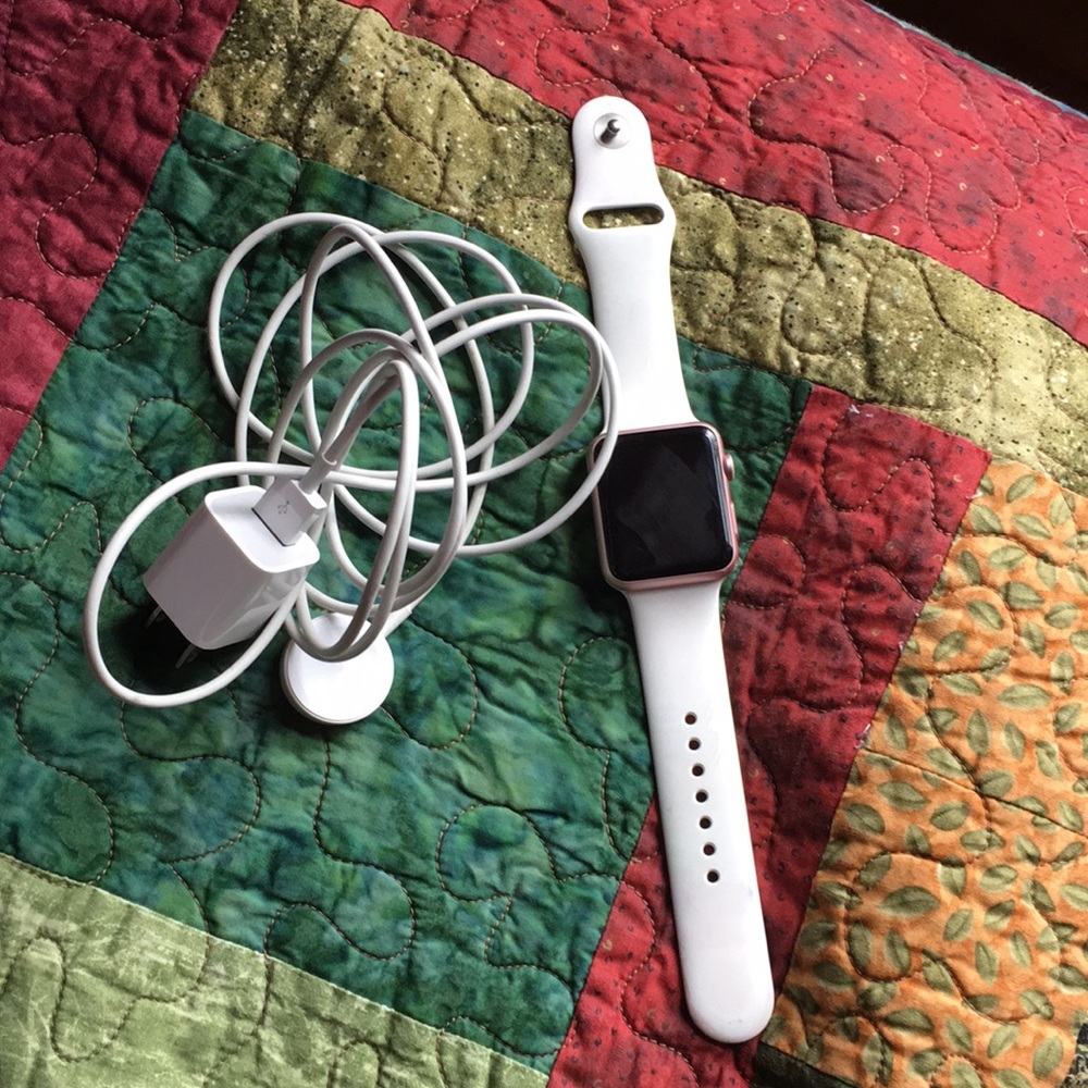 Rose gold apple watch