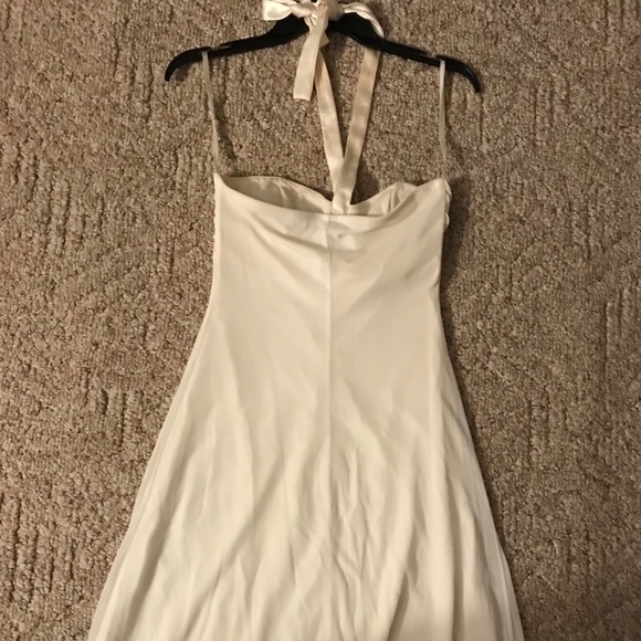Silky White Formal Dress - Picture 3 of 5