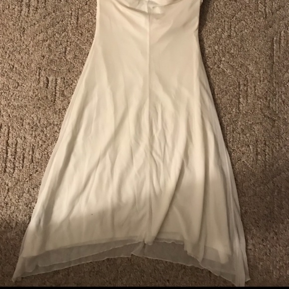 Silky White Formal Dress - Picture 4 of 5
