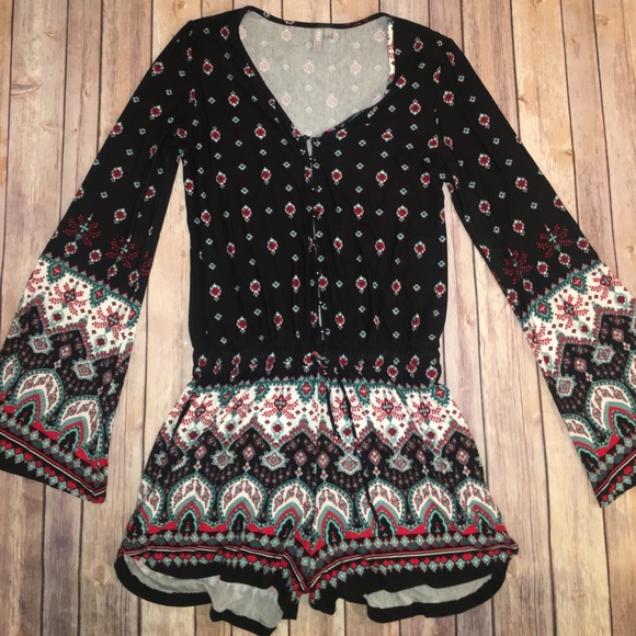 ASOS Bell Sleeve Romper - Picture 2 of 3