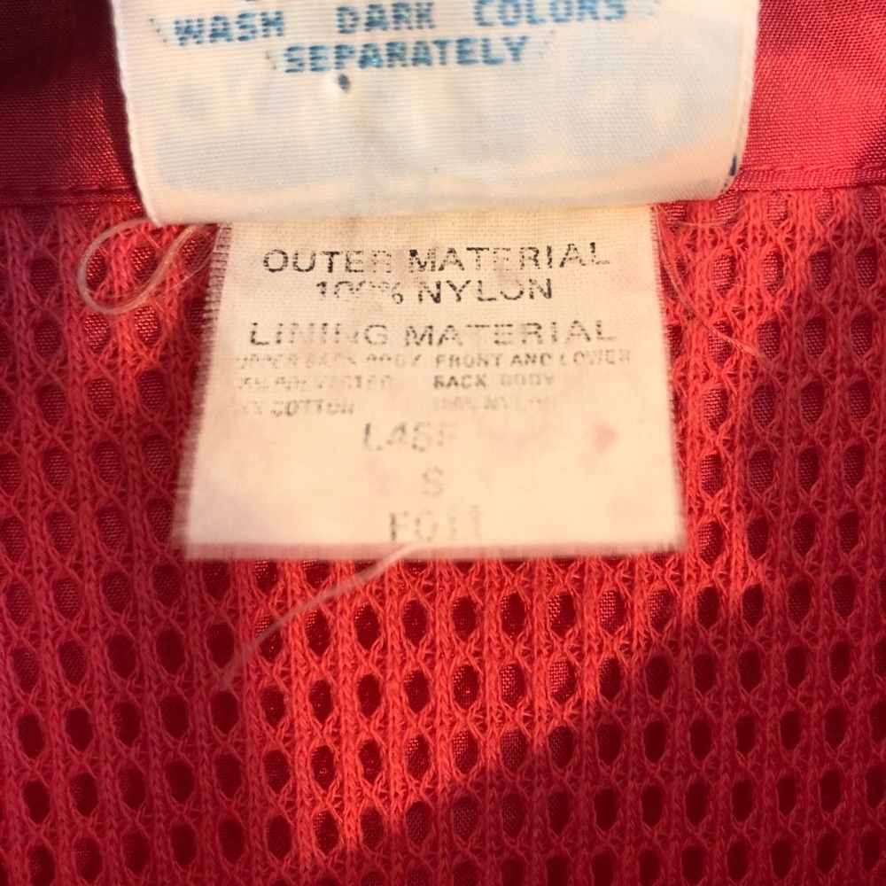 Vintage 70s Adidas Trefoil Snap Nylon Windbreaker Track jacket Pink - Picture 3 of 7