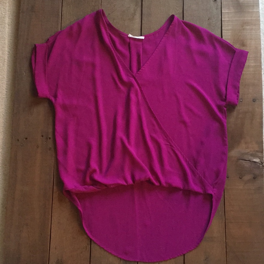 Magenta high low top