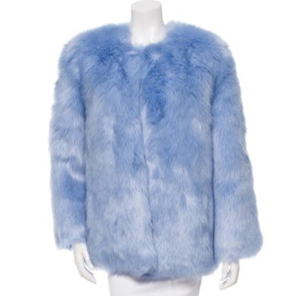 NWT THP Baby Blue Boxy Faux Fur! - Picture 6 of 8