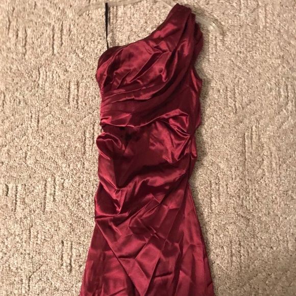 Sexy Red Velvet Dress - Picture 3 of 4