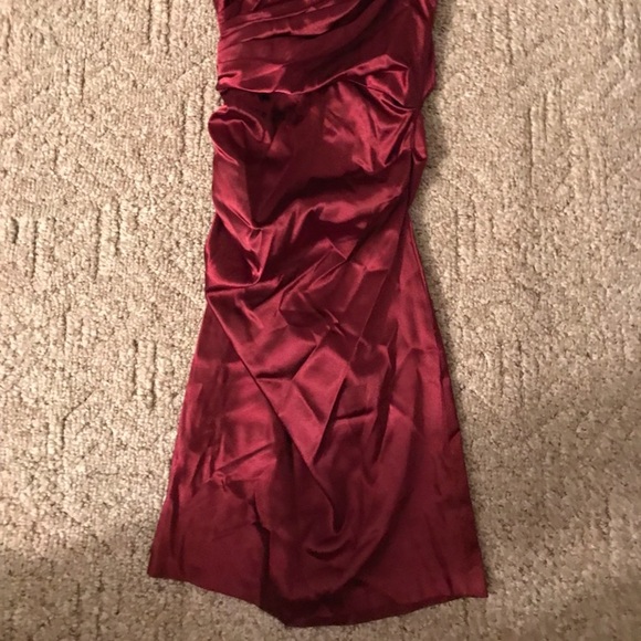 Sexy Red Velvet Dress - Picture 4 of 4