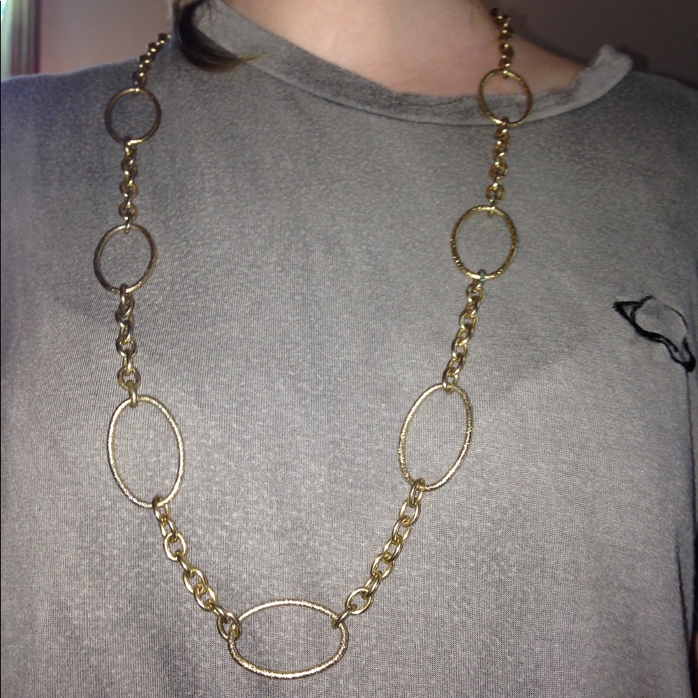 Gold Ring Necklace