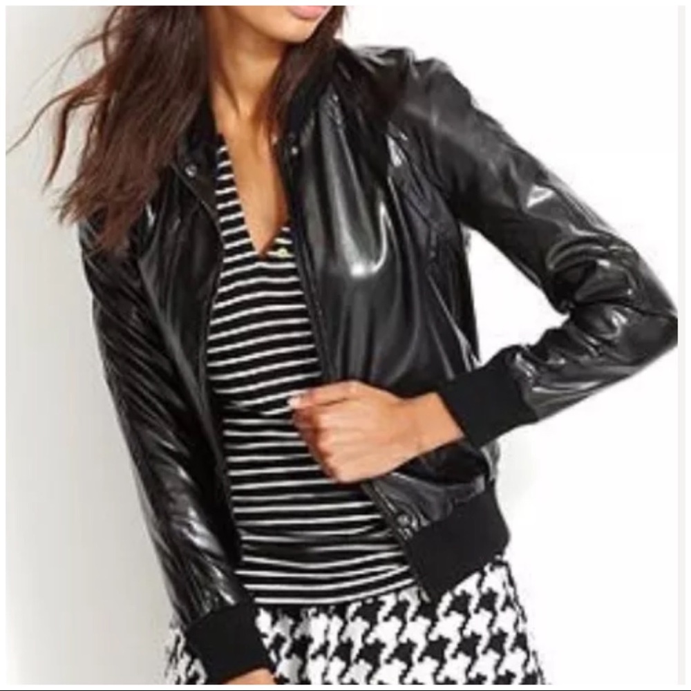 NWT Qmack Vegan Leather Jacket