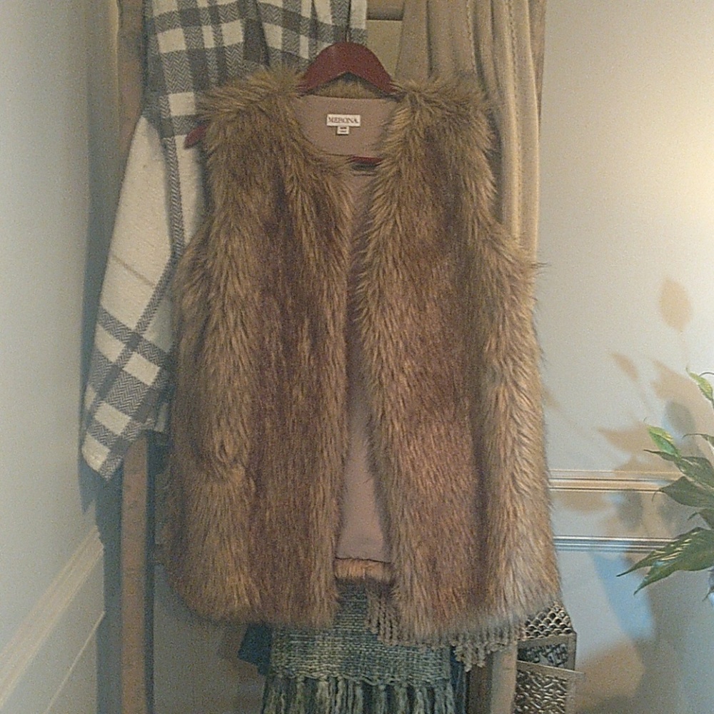 Faux fur vest