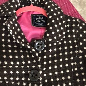 Size 7/8 Mini Boden Wool coat.