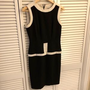 Calvin Klein Sleeveless Peplum Dress