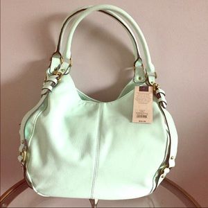 Mint Green 3 compartment shoulder bag