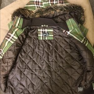 Rue 21 fur trimmed hooded vest.