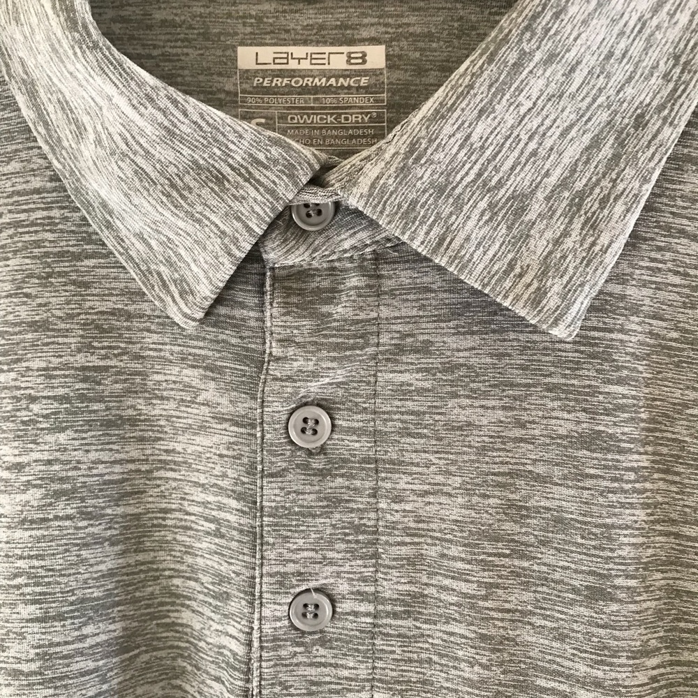 Gray Polo Shirt quick dry