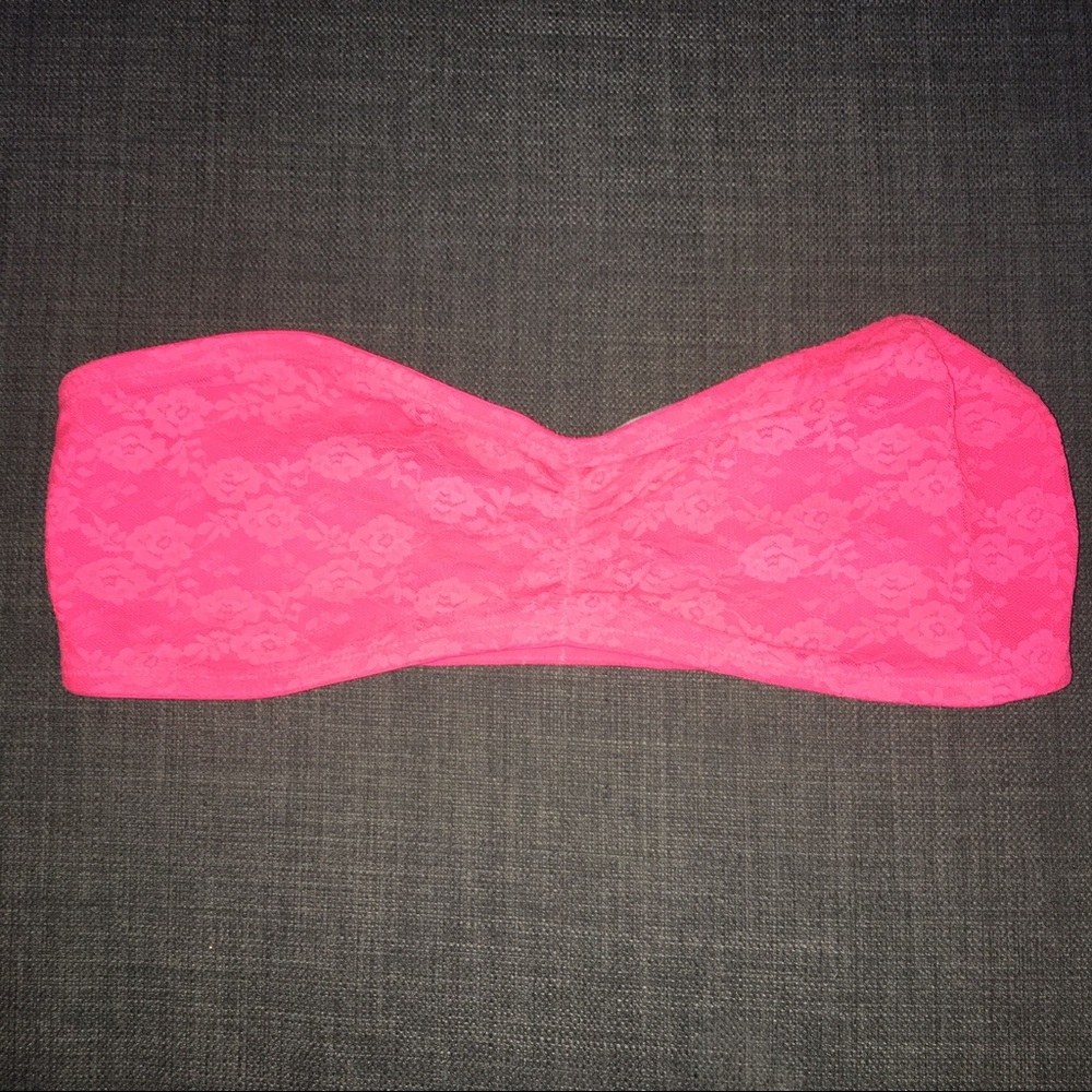 Victoria’s Secret PINK Neon Pink Bandeau- Medium