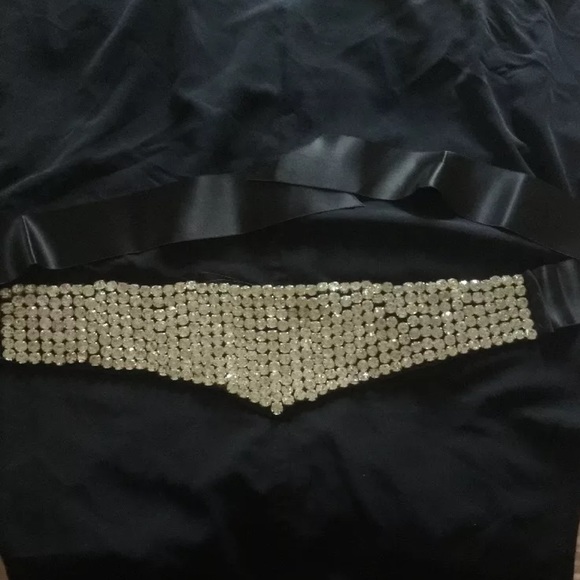 Crystal rhinestone studded sash/belt main image 7