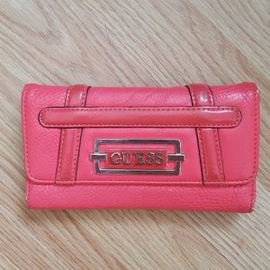 GUESS Leather wallet pink