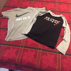 Boys 2 Nike shirts special price