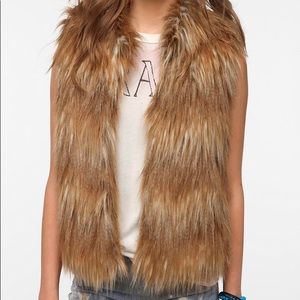 Pins and Needles Faux fur vest Urban Outfitters