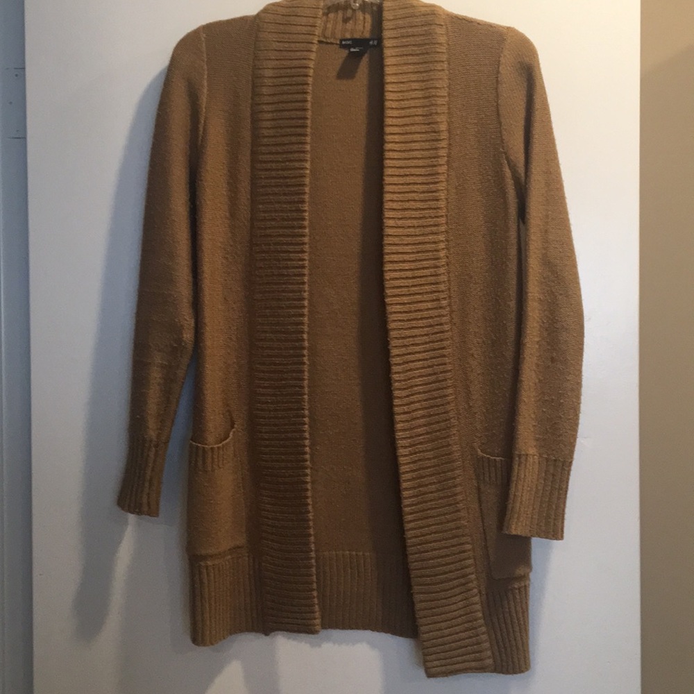 Long camel color sweater
