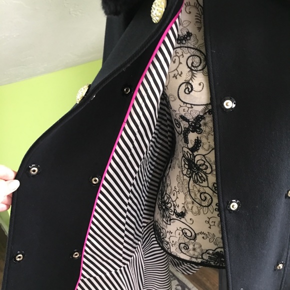 Kate Spade ♠️ Twill Wool Coat - Picture 5 of 8