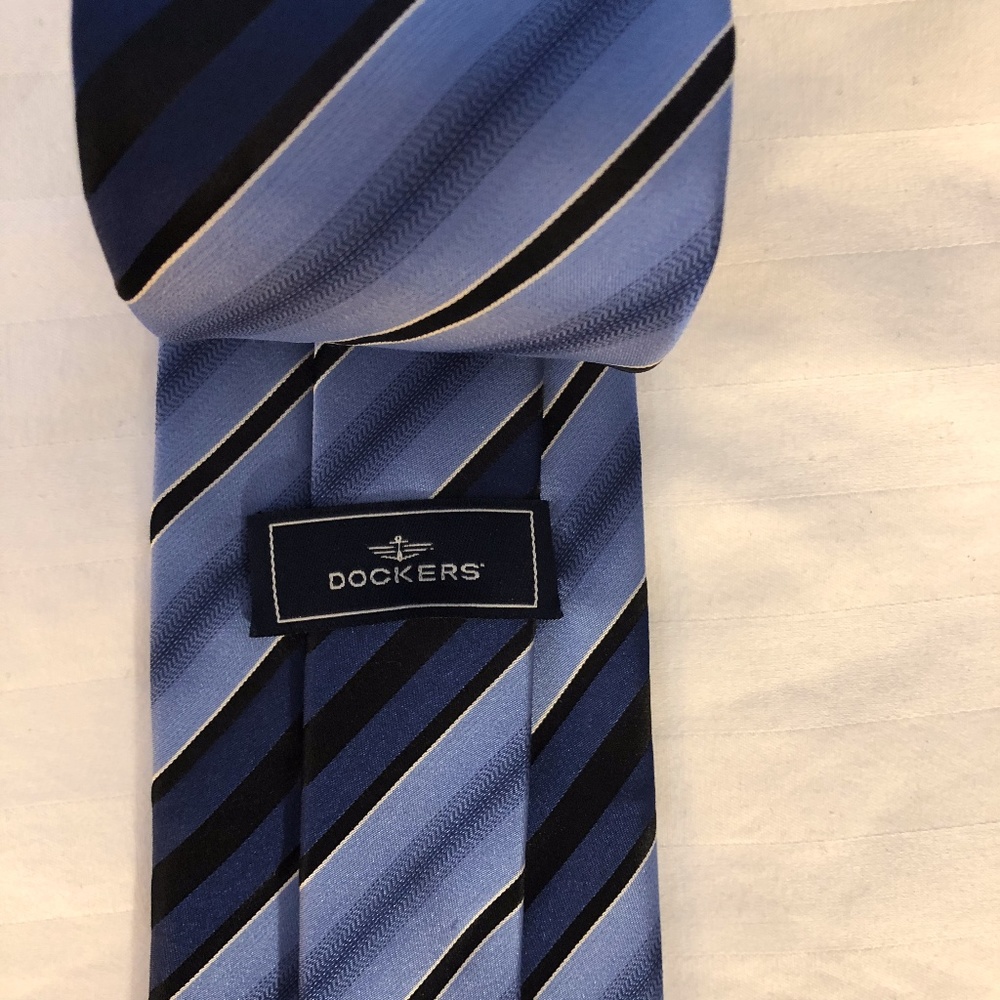 Striped Blue Dockers Tie