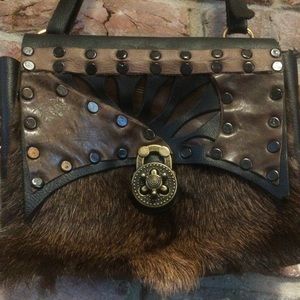 Black bird leather works custom bag