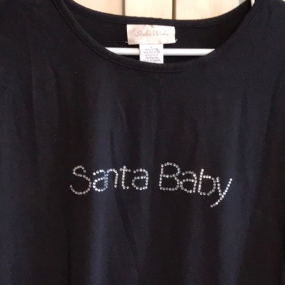 🎄Long Sleeved Santa Baby Holiday Tee