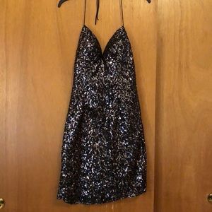 Black sequin dress