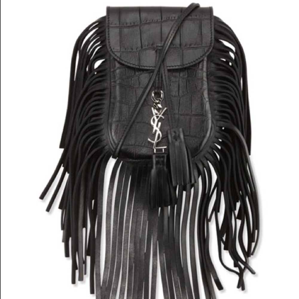 🆕 YSL Fringe Crossbody - Picture 1 of 5