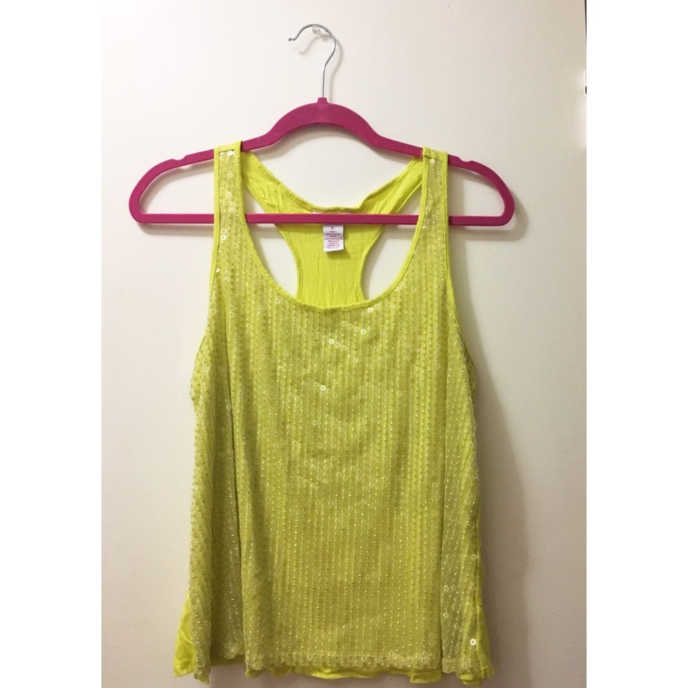 Yellow Neon Shiny Shirt By Candies
