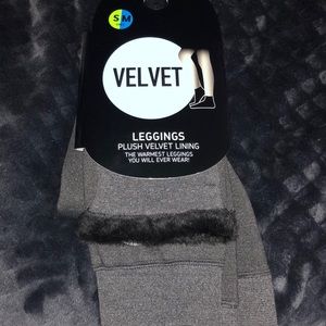 Plush Velvet gray Leggings! (soft inside)