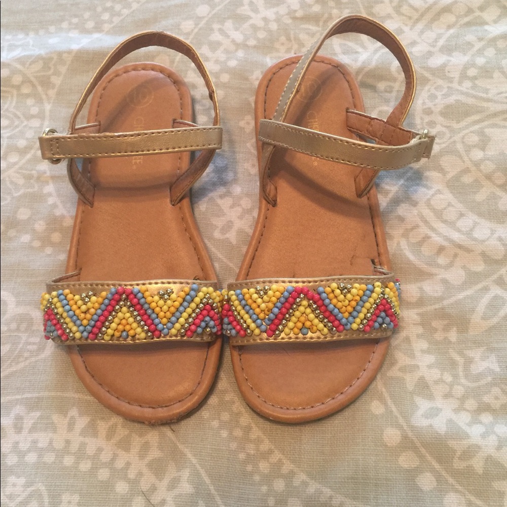 Girls beaded sandals